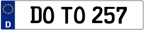 Trailer License Plate